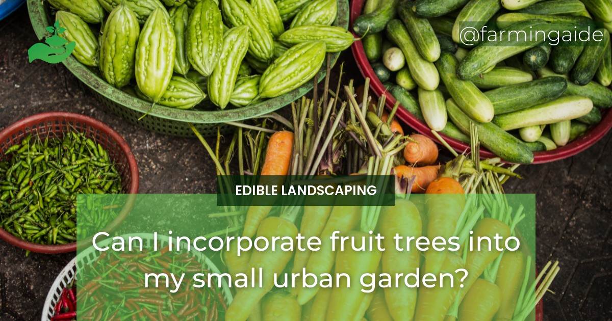 Can I incorporate fruit trees into my small urban garden?