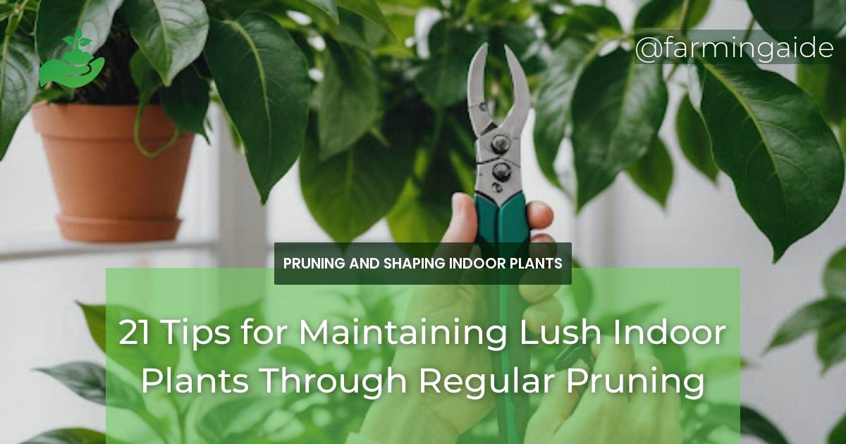 21 Tips for Maintaining Lush Indoor Plants Through Regular Pruning