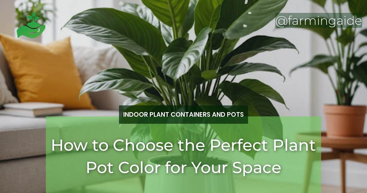 How to Choose the Perfect Plant Pot Color for Your Space