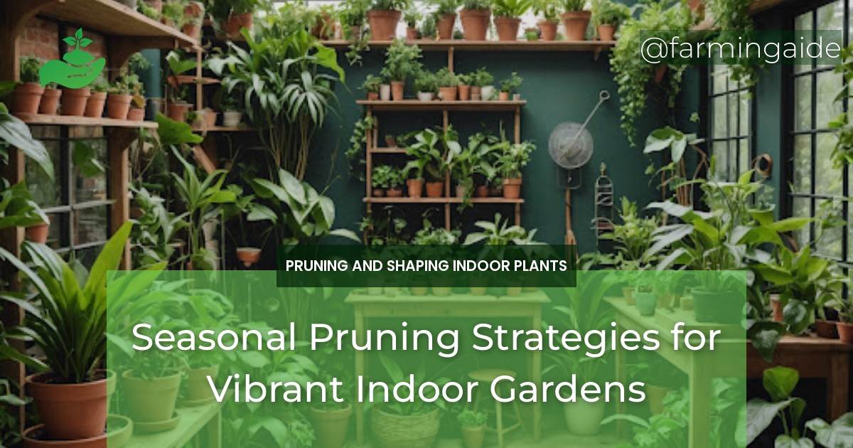 Seasonal Pruning Strategies for Vibrant Indoor Gardens