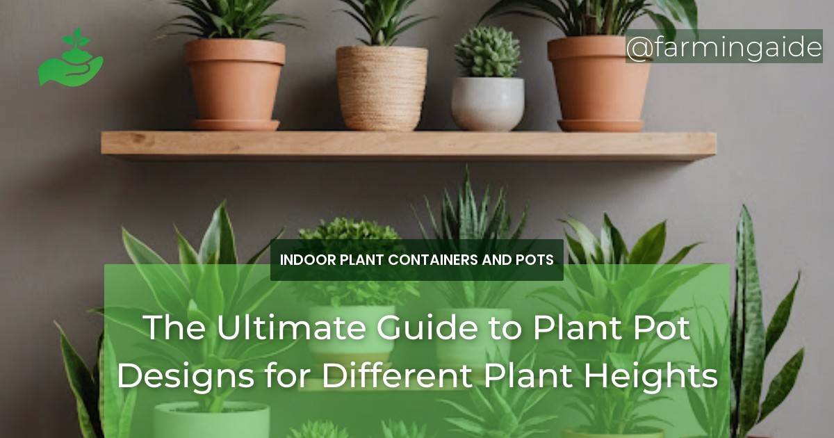 The Ultimate Guide to Plant Pot Designs for Different Plant Heights