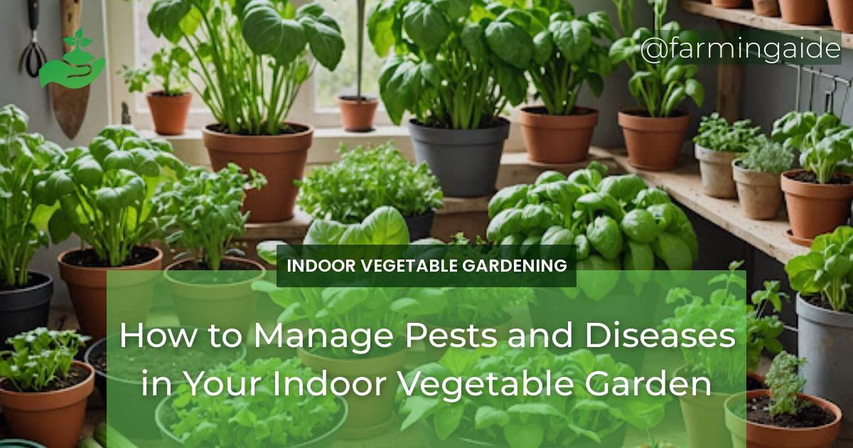 How to Manage Pests and Diseases in Your Indoor Vegetable Garden